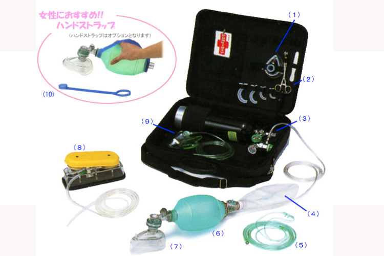 救急用人工呼吸器レスキューセット（酸素吸入器付） ODXF 成人用